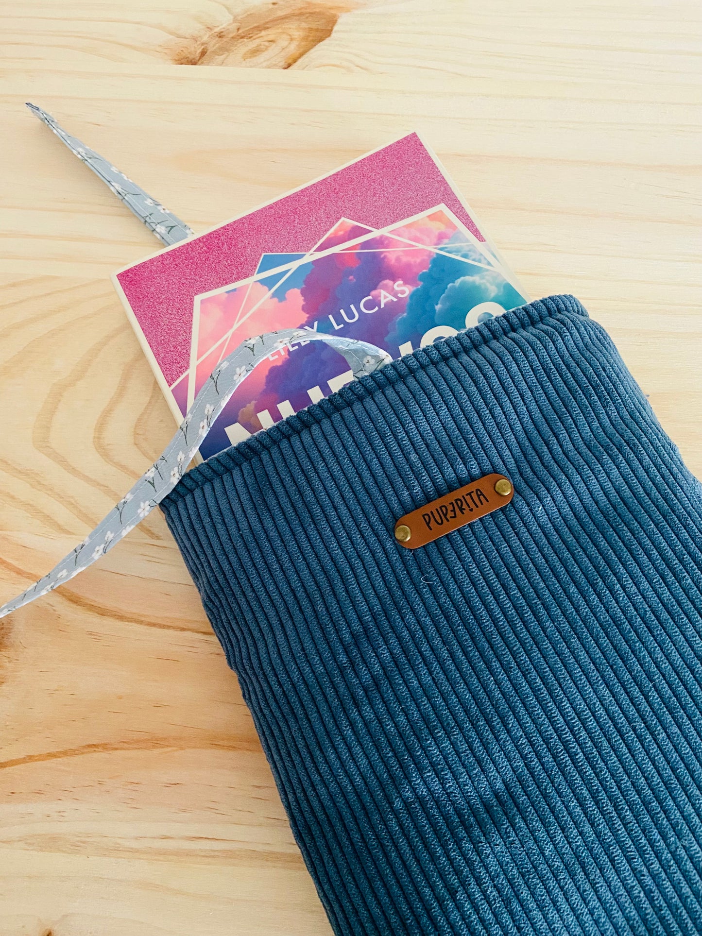 FUNDA LIBRO LAZO PANA AZUL