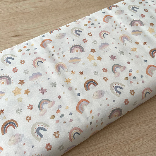 RETAL 60CM PERCAL NUBES Y ARCOIRIS