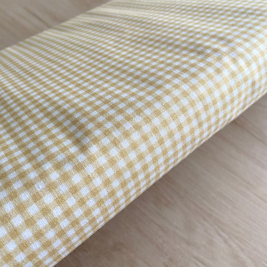 PERCAL VICHY PEQUEÑO MOSTAZA CLARITO