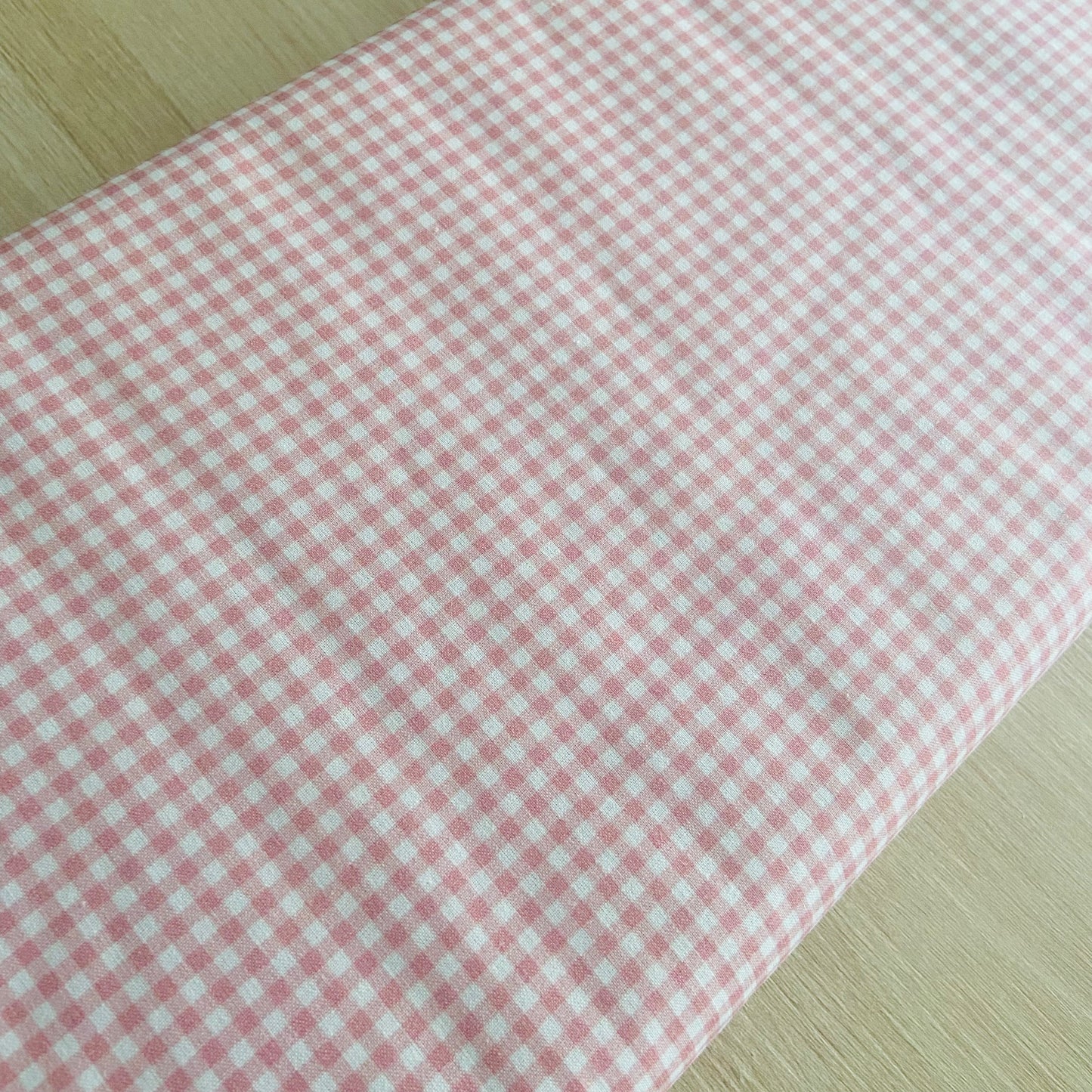 PERCAL VICHY PEQUEÑO ROSA