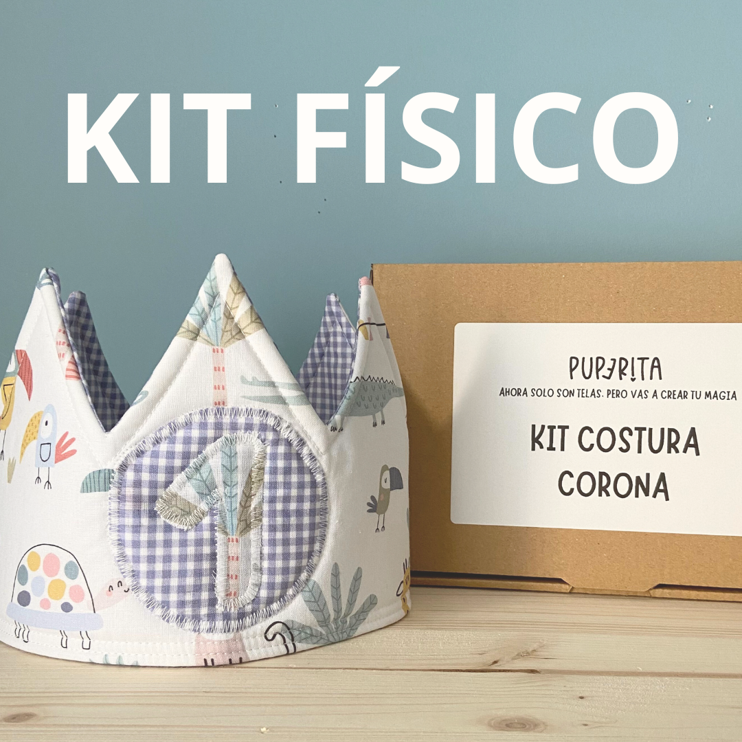 KIT FÍSICO COSTURA CORONA CUMPLEAÑOS