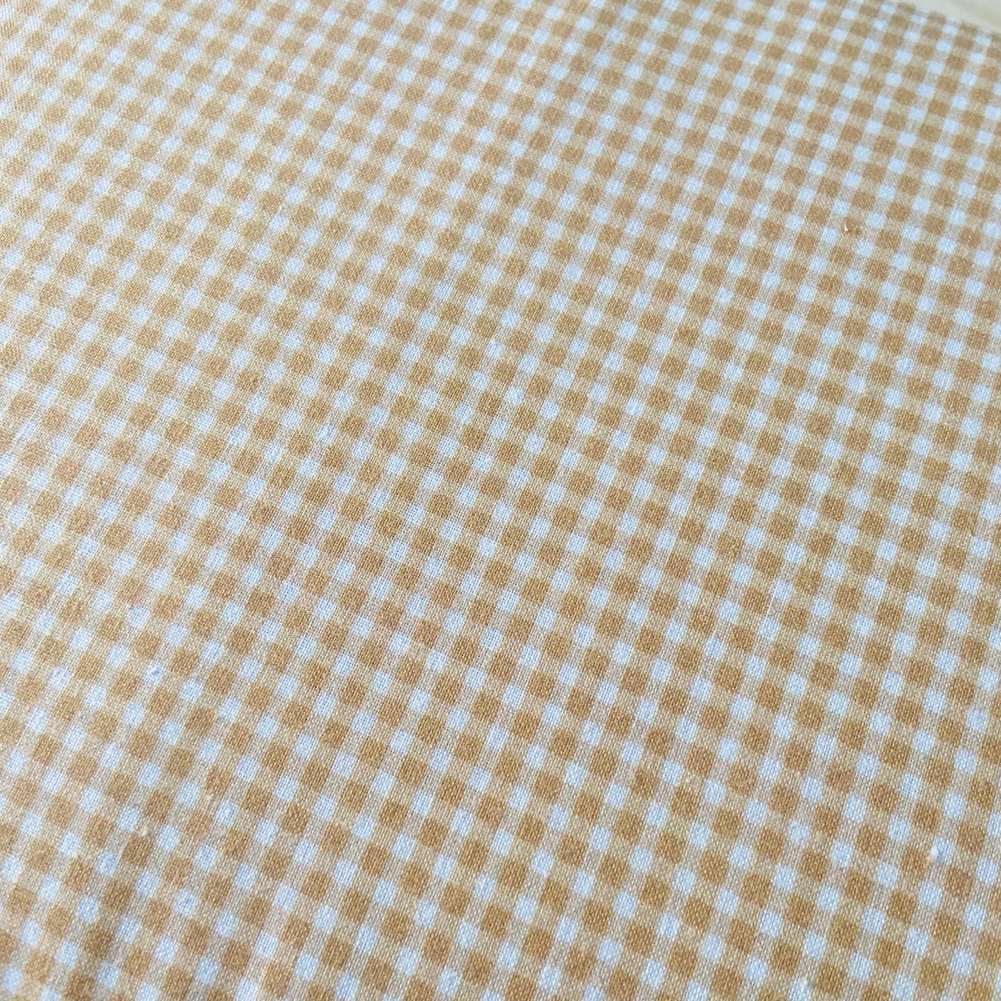 PERCAL VICHY PEQUEÑO MOSTAZA