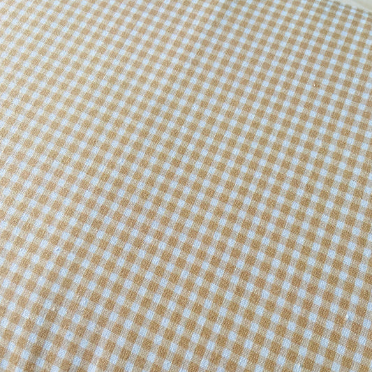 PERCAL VICHY PEQUEÑO MOSTAZA