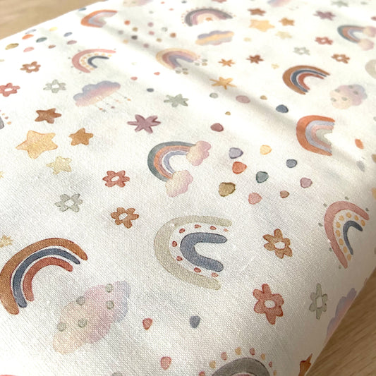 RETAL 60CM PERCAL NUBES Y ARCOIRIS