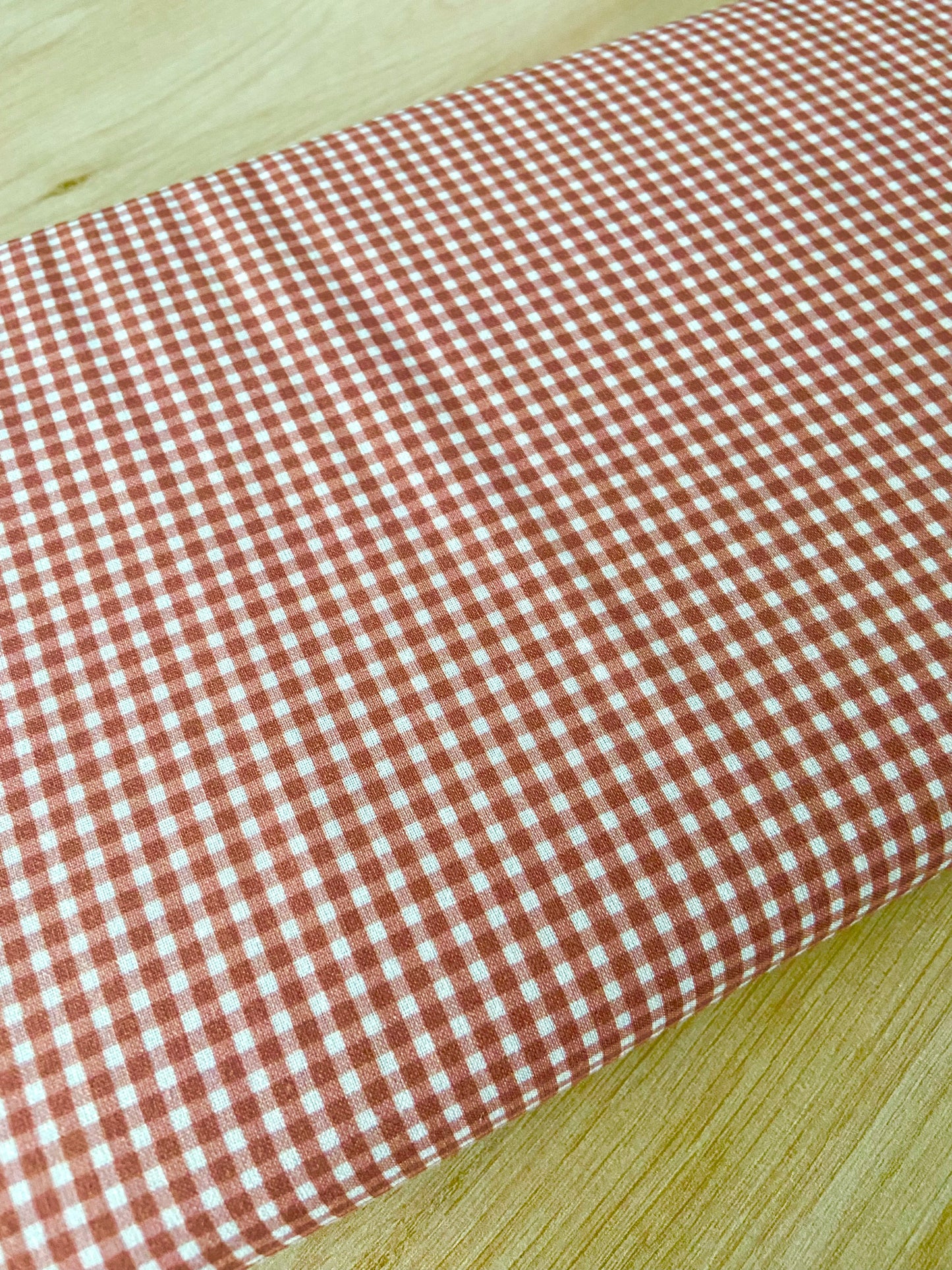 PERCAL VICHY PEQUEÑO TERRACOTA