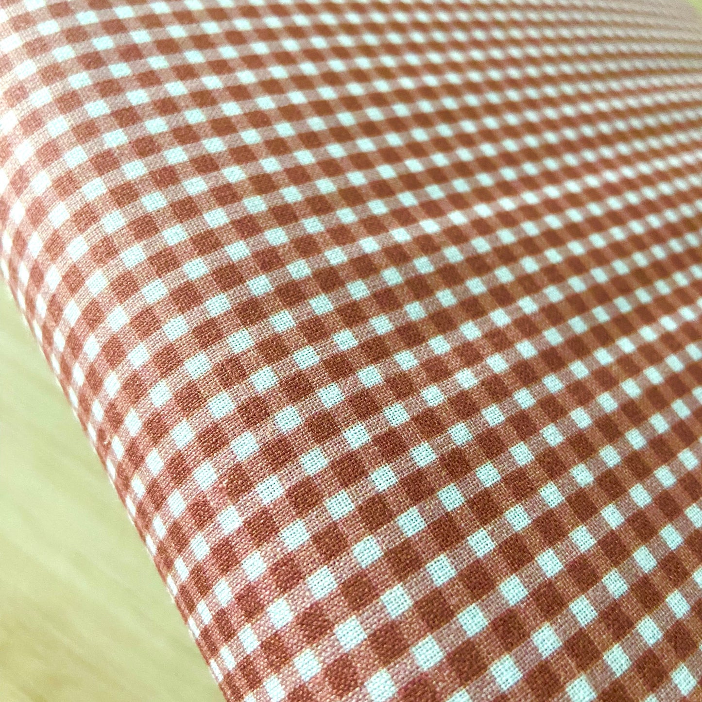 PERCAL VICHY PEQUEÑO TERRACOTA