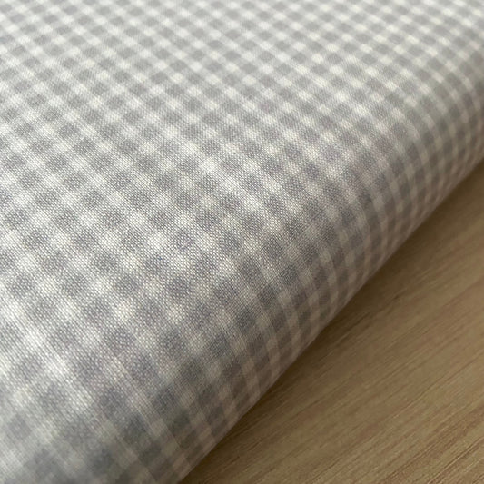 PERCAL VICHY PEQUEÑO GRIS