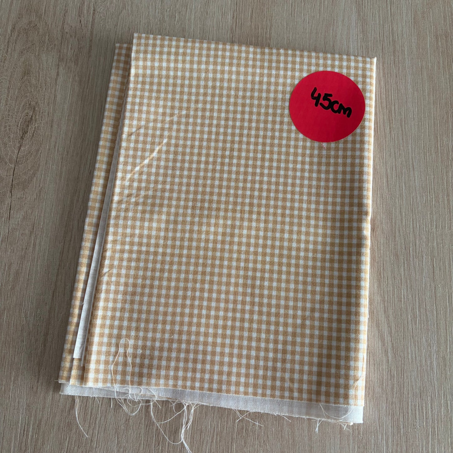 RETAL 45CM VICHY MOSTAZA OSCURO