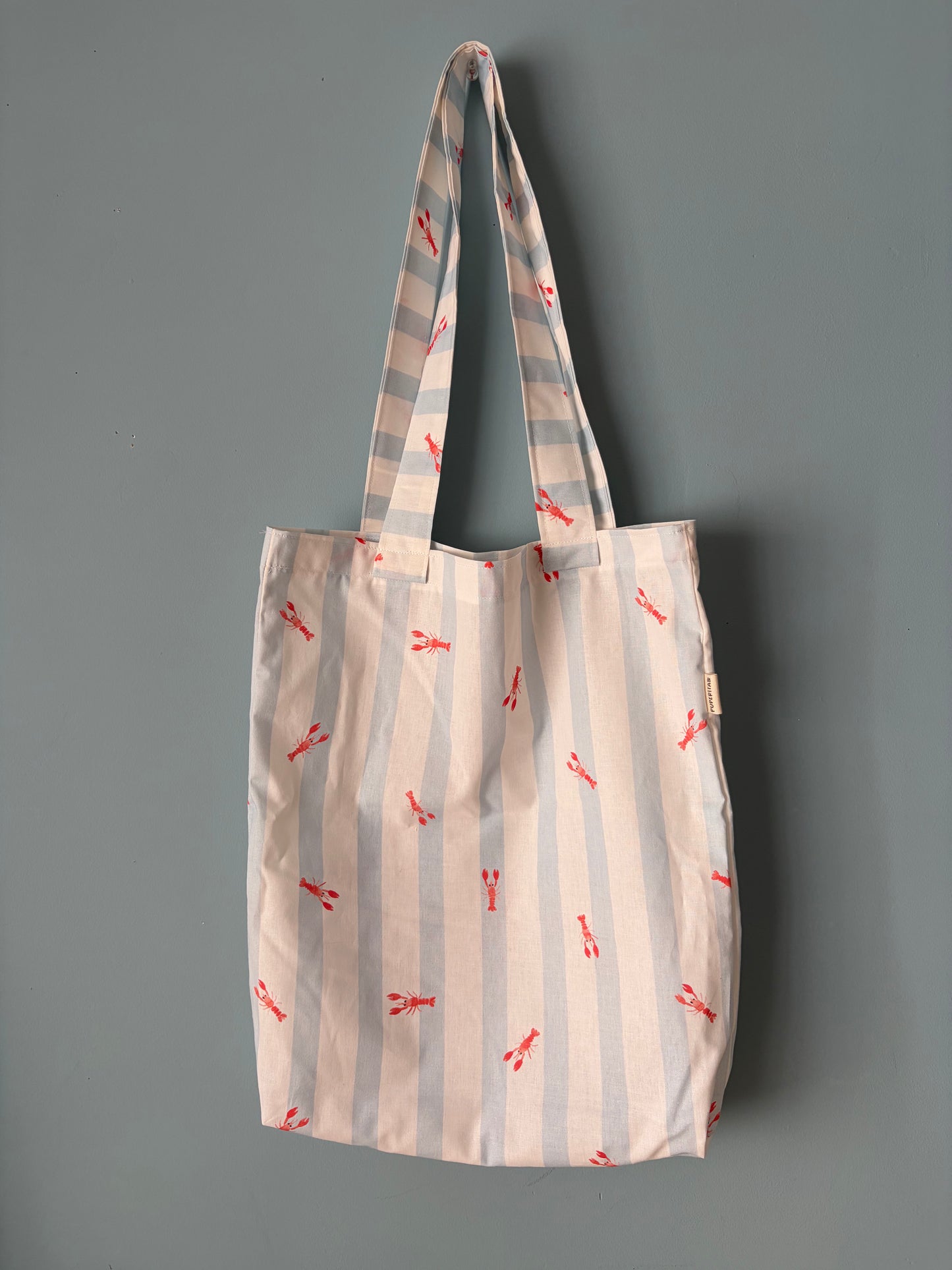 TOTE BAG LANGOSTITAS AZUL