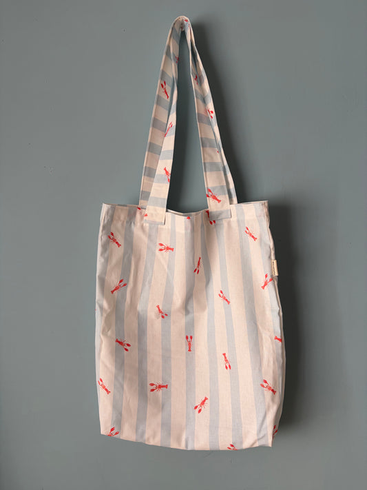 TOTE BAG LANGOSTITAS AZUL