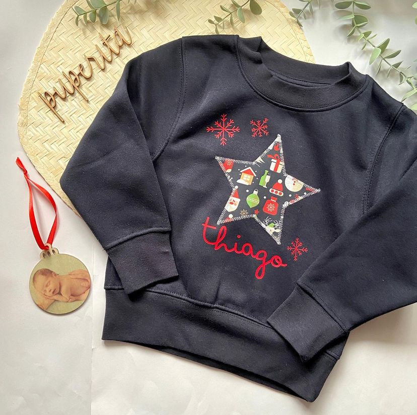 Sudadera Inicial Navidad Niño