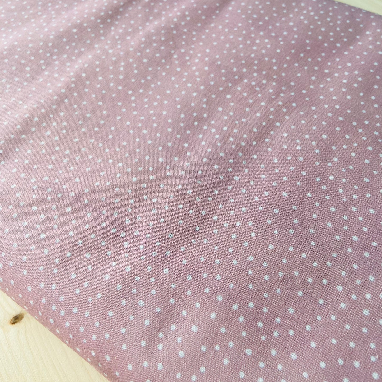 PERCAL PUNTOS ROSA BROWN